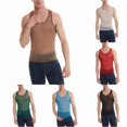 thumbnail image 1 of Zhanqunnn Men's Vest Hop Weighty Shiny Transparent Bodybuilding Bodybuilding Vest for Men Shirt Pack Compression Tops for Men, Size XL, 1 of 7