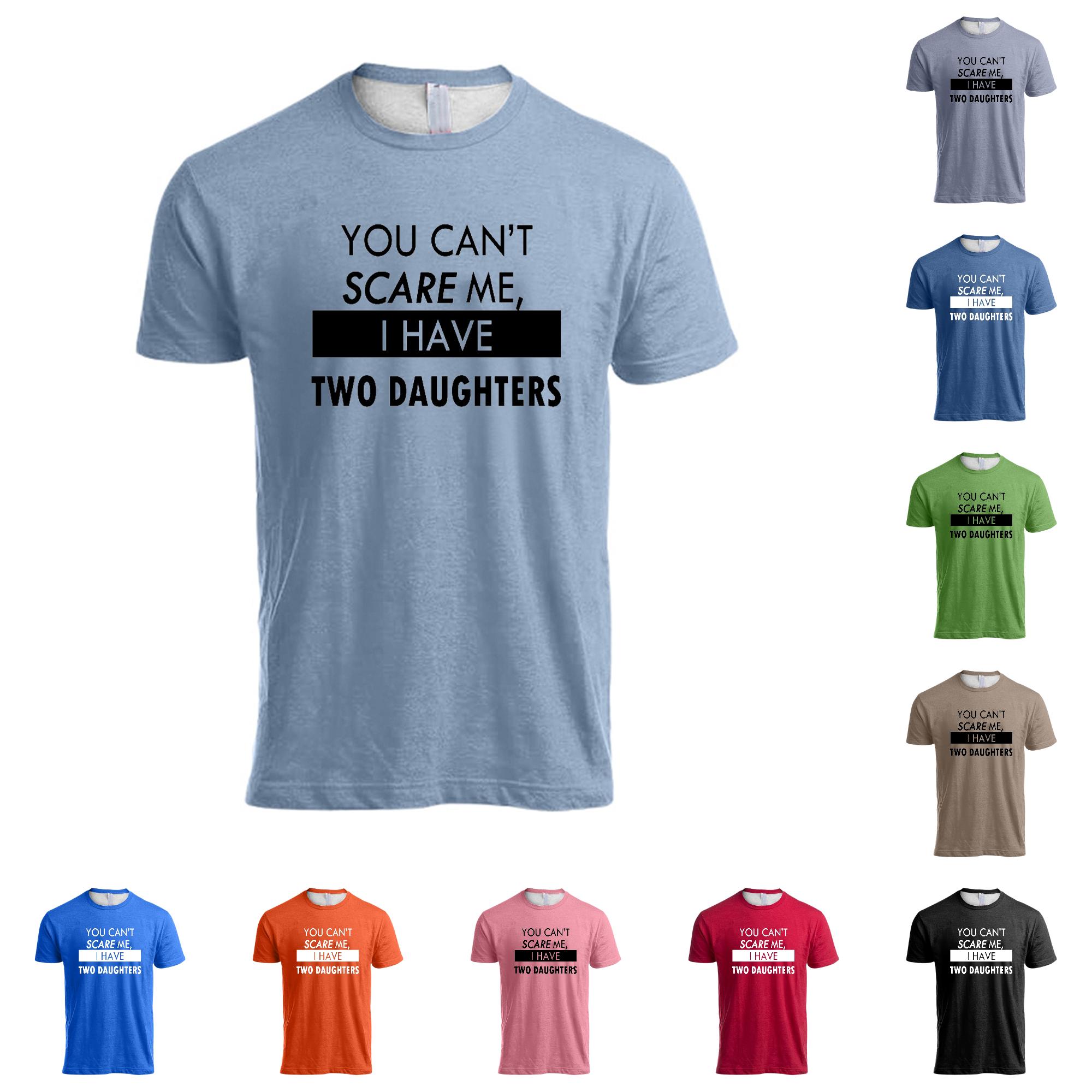 Zhanqunnn Mens You Can't Scare Me I Have Kids | Funny Dad Daddy Daughters Children Cute Joke Men T Shirt Men T Shirts Casual Fashion Mens Shirts Mens Compression Shirts, Size S