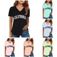 thumbnail image 1 of Zhanqunnn Shirts Kids Girls Child Short Sleeve Prints Trendy Girls Fans Gift Tops, Size 12-13 Years, 1 of 4