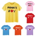 thumbnail image 1 of Zhanqunnn Toddler Boy Baby Tee MAMA'S BOY Shirt Short Sleeve, Size 1-2 Years, 1 of 4