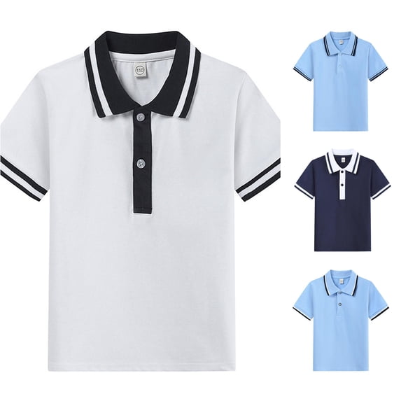 Zhanqunnn Toddler Kids Girls Boys Short Classic Loose Tunic Soft Blouse Solid Tee, Size 2-3 Years