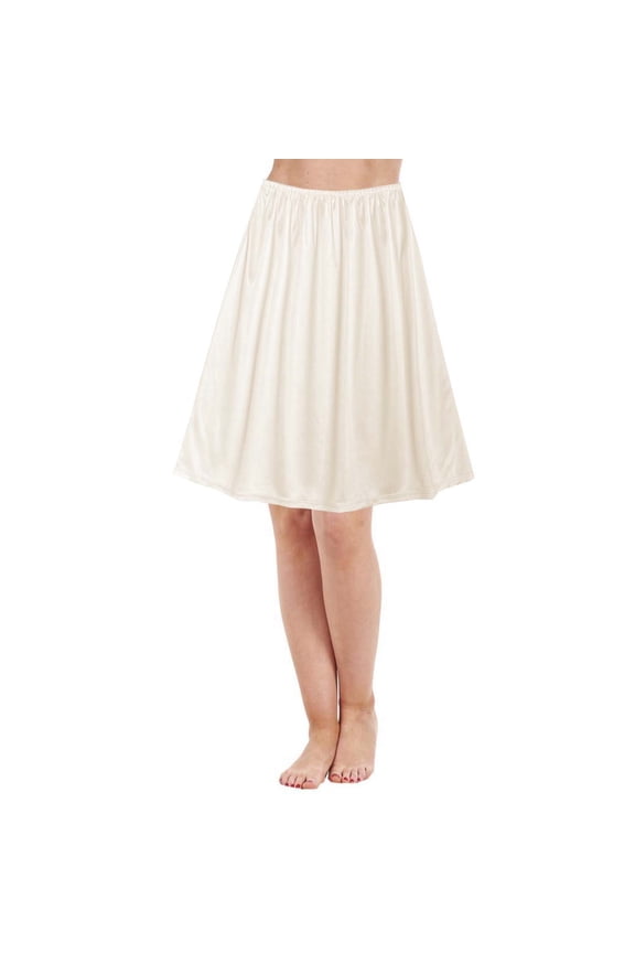 Women's Solid Color Skirt Base Skirt Penetration Skirt (50CM) 12 Drop Bed Skirt, Size One Size