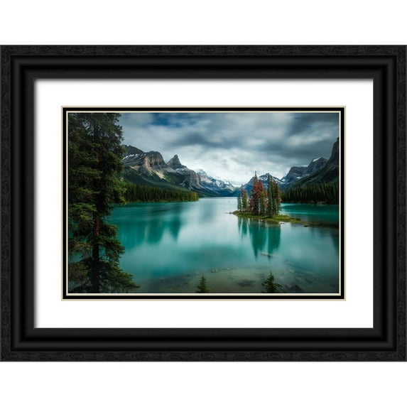 Zhao, Alex 14x11 Black Ornate Wood Framed with Double Matting Museum Art Print Titled - Spirit Island