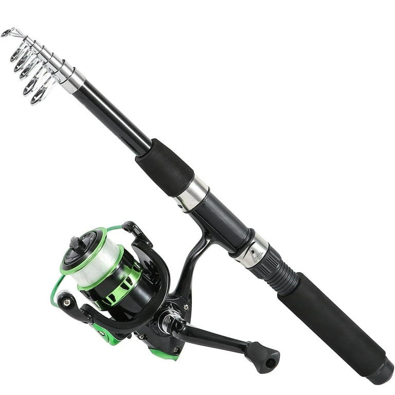 Zhao.Fu Fishing Rods, Collapsible Rods Spinning Reels Lures Carbon Fiber  Telescopic Fishing Rods