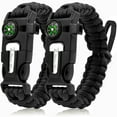 thumbnail image 1 of Zhao.Fu - Paracord Survival Bracelet 5-in-1 Emergency Gear Kit, 2 Pack, 1 of 8