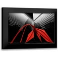 thumbnail image 1 of Zhao, Henry 18x13 Black Modern Framed Museum Art Print Titled - Chicago Flamingo Scuplture, 1 of 5