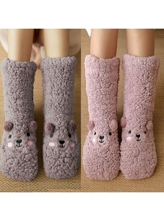 Slipper Fuzzy Socks For Women Fluffy Cozy Cabin Winter Warm Soft