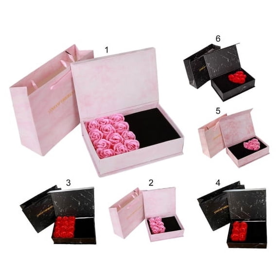 Zhaomeidaxi 1 Set Real Rose Gift Box with Forever Flower for Her, Romantic Birthday Gift, Anniversary, Mothers Day, Valentines Day