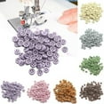 thumbnail image 1 of Zhaomeidaxi 100Pcs Solid Color Buttons for Arts Crafts, Decoration, Collections, Sewing Different Colors Sewing Clothing Scrapbook DIY Craft, 1 of 6