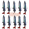 thumbnail image 1 of Zhaomeidaxi 10Pcs 3D Artificial Minnow Fishing Lures Baits, Fishing Tackle CrankBait Bass, Hard Bait Fishing Lure, 1 of 6