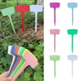thumbnail image 1 of Zhaomeidaxi 10Pcs/Set Plastic Plant Tags, T-Type Markers Nursery Garden Labels Stakes for Gardening Green House Humidity Dome Orchard Botanical Garden Assorted Color, 1 of 8