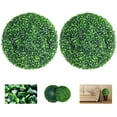 thumbnail image 1 of Zhaomeidaxi 2Pcs Artificial Boxwood Balls Topiary Faux Plants Decorative Balls for Indoor, Outdoor, Garden, Wedding, Balcony, Backyard and Home Decor, 1 of 6