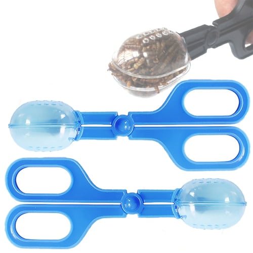 Zhaomeidaxi 2Pcs Bee Catcher with Handle Effective Plastic X-shaped Design Reptile Clip Bee Keeping Tool for Beekeeper