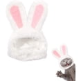 thumbnail image 1 of Zhaomeidaxi 2Pcs Cute Costume Bunny Rabbit Hat with Ears for Cats %26 Small Dogs Party Costume Easter Pet Accessory Headwear, 1 of 12