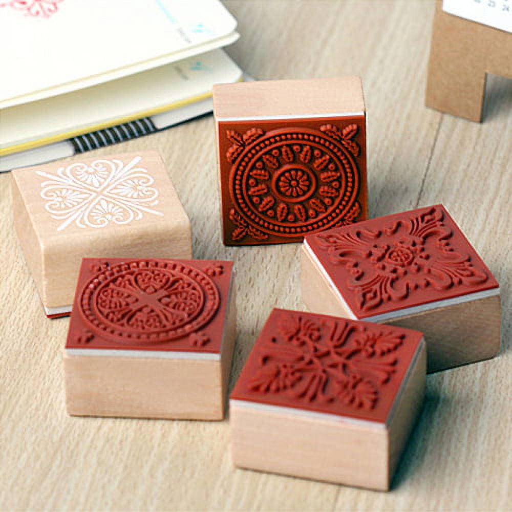 Tofficu 6pcs Rubber Stamps for Crafting Decorative Journal Stamp Journaling  Star Stamp Rustic Rubber Stamp Animal Decor Journal Stamps Kids