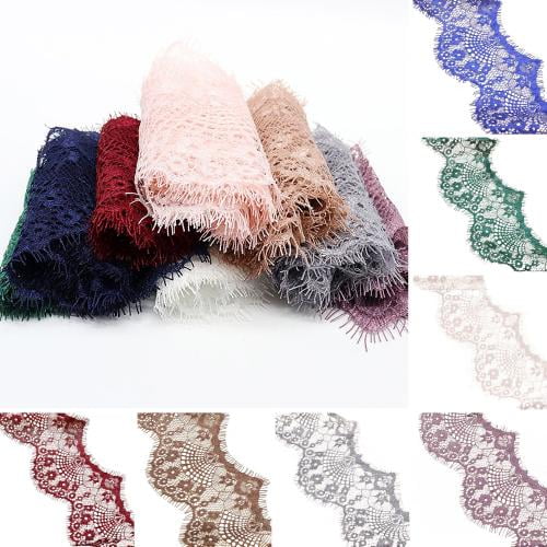 Zhaomeidaxi 3 Yards Flower Lace Ribbon Embroidered Sewing Craft Garment Dress Embellishment DIY Sewing Accessories