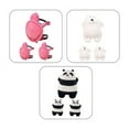 thumbnail image 1 of Zhaomeidaxi 3Pcs/Set Cute Hip Butt Pad Knee Protective Gear Ski Ice Skating Snowboard Pad for Skiing, 1 of 8