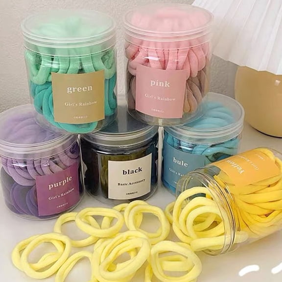 Zhaomeidaxi 50 Pcs Hair Scrunchies Hair Bands for Women or Girls Hair Accessories with Gift Bag,Great Gift for Holiday Seasons