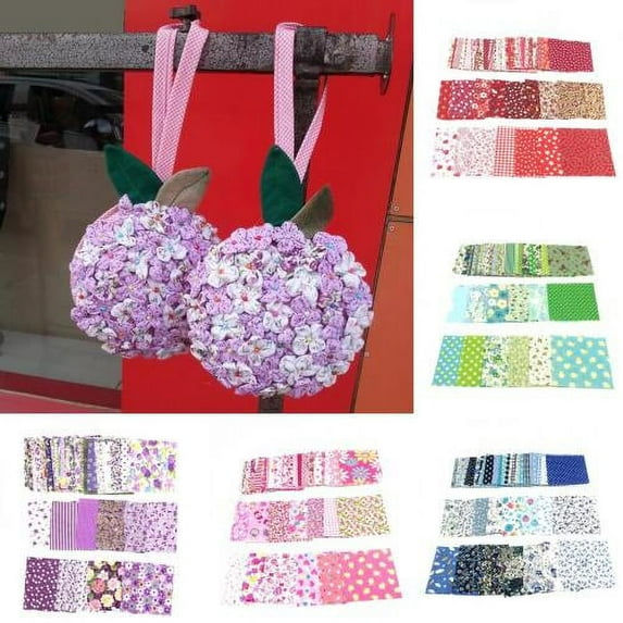 Zhaomeidaxi 50Pcs 10x10cm Floral Cotton Squares Patchwork, Precut Multi-Color and Different Pattern for Sewing Quilting Crafting, Home Party Craft Fabric