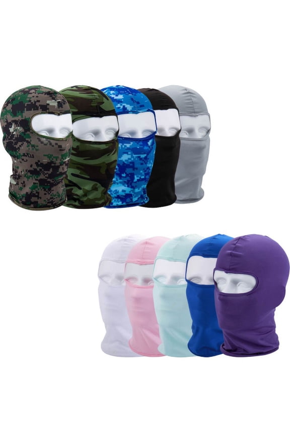 8 Pieces Ski Mask Beanies Balaclava Full Face Outdoor Sports UV Sun Protection Windproof Cycling Hat for Outdoor Motorcycle Cycling
