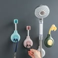 thumbnail image 1 of Zhaomeidaxi Adjustable Handheld Shower Head Holder Bracket, Plastic Bathroom Adhesive Showerhead Adapter, Waterproof, Wall Mounted, Universal Showering Components, 1 of 8