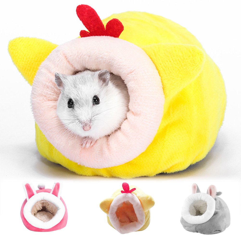 Zhaomeidaxi Bed House Soft Hamster House Bed, Cotton nest and Cushion ...