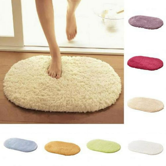 Zhaomeidaxi Bedroom Carpet Floor Mats Non-slip Soft Multi-color Blankets Living Room Decoration Bedside Blankets Pet Blankets Lamb Wool Absorbent Doormats 3pcs