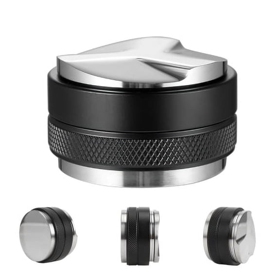 Zhaomeidaxi Coffee Tamping Bar Stainless Steel Adjustable Depth Leveling Dispenser 51/53/58mm Single and Double Head Coffee Machine Office Home