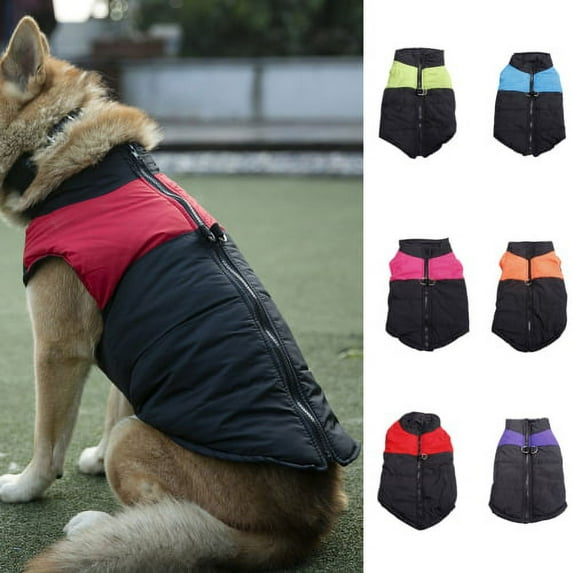 Zhaomeidaxi Cold Weather Dog Warm Zipper Vest Jacket Coat,Pet Winter Clothes for Small Medium Large Dogs