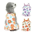 thumbnail image 1 of Zhaomeidaxi Cute Flower Pattern Princess Dog Dress Puppy Tutu Skirt Vest Apparel for Daily Life Birthday, 1 of 7