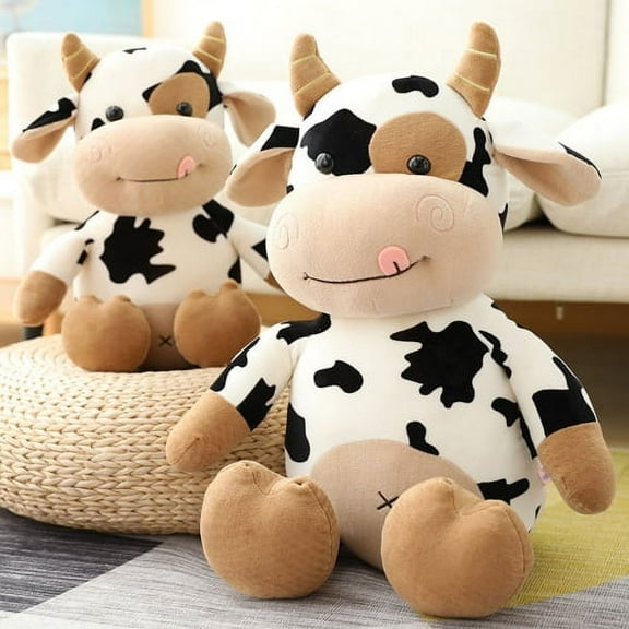 Zhaomeidaxi Cute Stuffed Animals Doll, 30cm Soft Plush Cow Toy Gifts for Kids, Toddler, Birthday, Valentines, Christmas