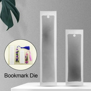 VTurboWay 2 Pack DIY Bookmark Resin Mold Bookmark Silicone Molds Jewelry DIY Craft Transparent Mold