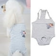 thumbnail image 1 of Zhaomeidaxi Dog Cotton Striped Design Sanitary Pantie with Adjustable Strap Suspender Physiological Pants Pet Underwear Diaper Jumpsuit for Girl Dog, 1 of 8