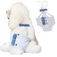 thumbnail image 1 of Zhaomeidaxi Dog Sanitary Panties Female Strap,Adjustable Cozy Underwear Diaper with Suspender,Pet Physiological Menstrual Cotton Briefs Breathable for Girl Dogs, 1 of 8