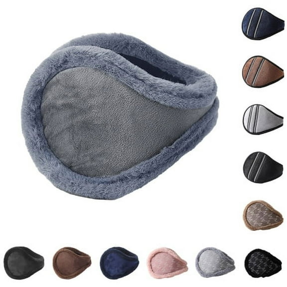 Zhaomeidaxi Ear Warmers For Men Women Foldable Fleece Unisex Winter Warm Earmuffs Outdoor Skiing,Biking