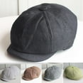 thumbnail image 1 of Zhaomeidaxi Fashion Men’s Classic Newsboy Gatsby Hat Blend Wool Vintage Flat Ivy Cabbie Cap Boyfriend Gifts, 1 of 8