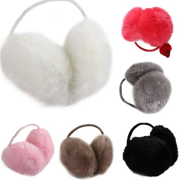 Zhaomeidaxi Faux Fur Earmuffs- Big Winter Outdoor Soft Warm Thick Faux Fur Ear Warmers for Womens