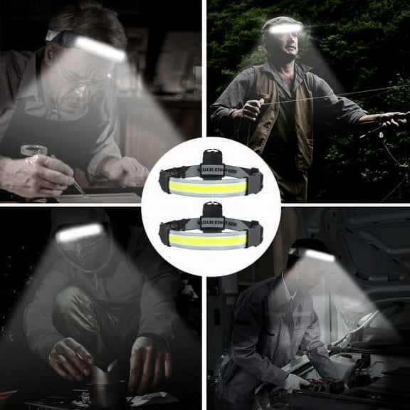 Zhaomeidaxi Headlamp, 3 Lighting Modes Super Bright Led Headlamp with Batteries Included, Adjustable Strap, 3 Modes, IPX5 Waterproof Best Headlights for Adults, Camping, Hiking, Exploration, Outdoor