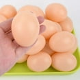thumbnail image 1 of Zhaomeidaxi Hyper-Realistic White/Nature Plastic Eggs - Fake Easter Eggs for Dyeing, Painting, Decorating, Crafting, Pretend Play Simulation Toys, Fake Food, and Nest Box Training 4/8/12/40pcs, 1 of 10