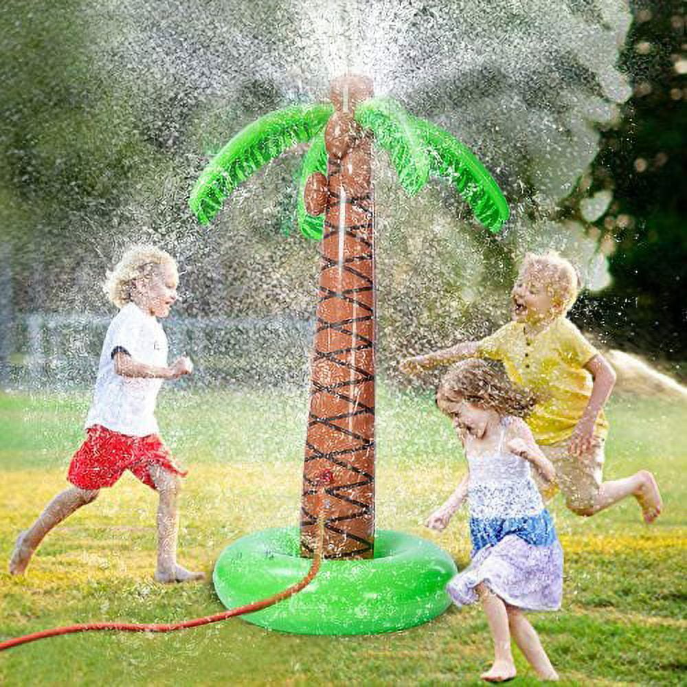Zhaomeidaxi Inflatable Coconut Tree Sprinkler, Lawn Sprinkler for Kids