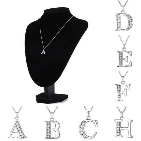 Zhaomeidaxi Initial Necklace 26 Letters Stainless Steel Necklace Initial Pendant Electroplated Necklace for for Mothers Day/Valentines Day gift