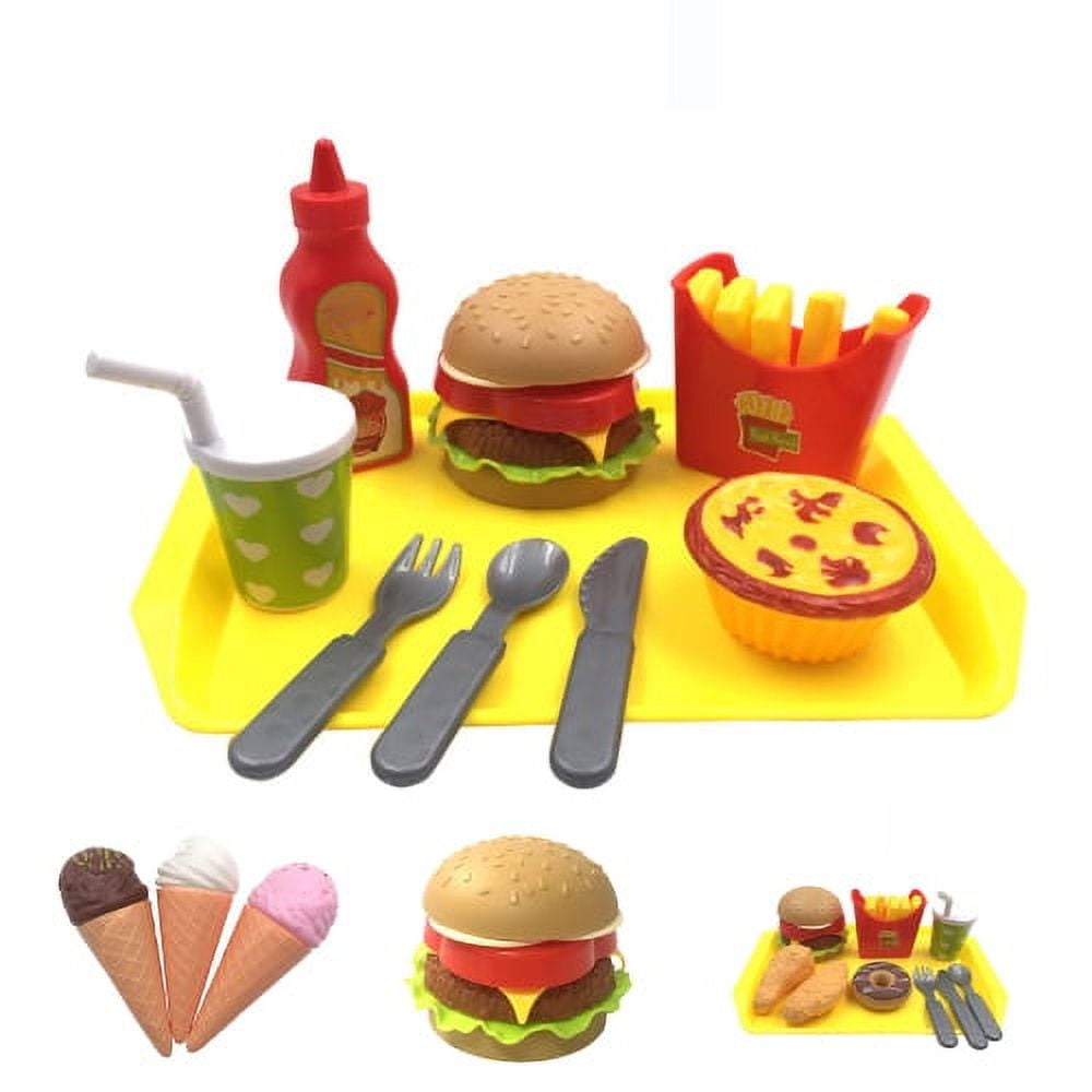 Zhaomeidaxi Kids Pretend Play Food Toys,Fast Food Toy for Toddler