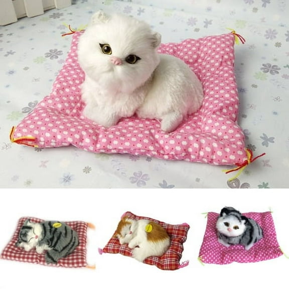 Zhaomeidaxi Lovely Simulation Animal Doll Plush Cat Toy Kids Toy Decorations Stuffed Toys