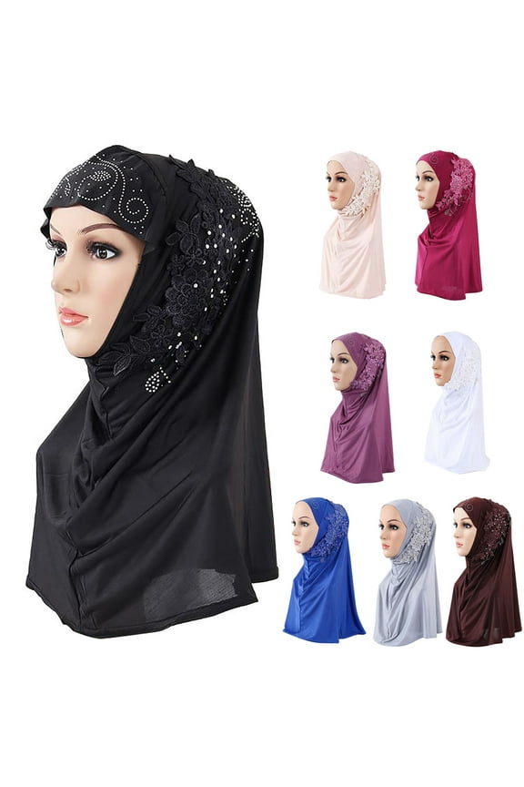 One Piece Muslim Hijab Islamic Women Under Scarf Caps Bone Bonnet Full Cover