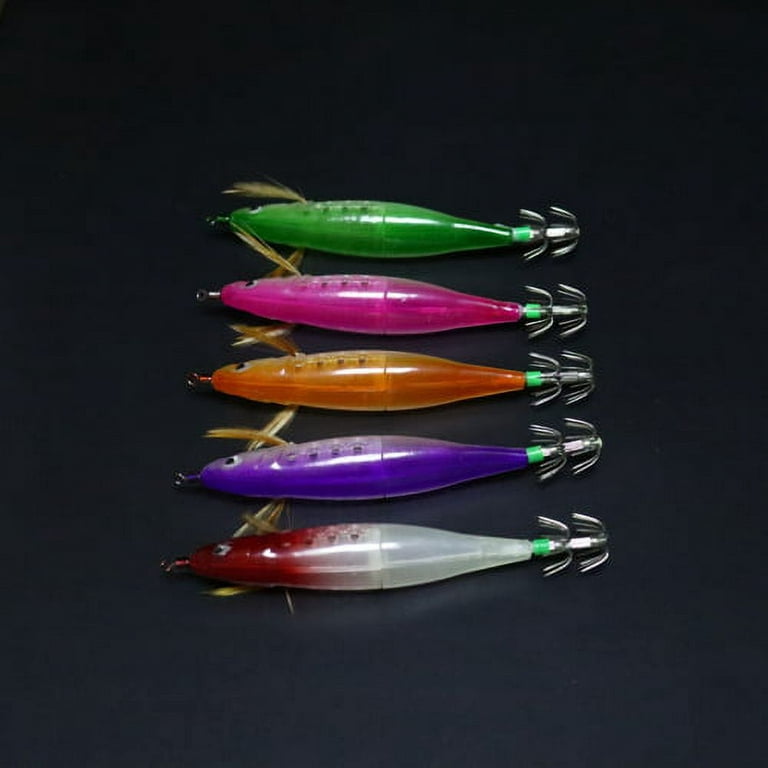 Zhaomeidaxi Set of 5 Fishing Lure Trolling Saltwater Skirted Lures. Catch  Any Predatory Pelagic Fish in The Ocean Including Dolphin, Tuna, and Wahoo!  