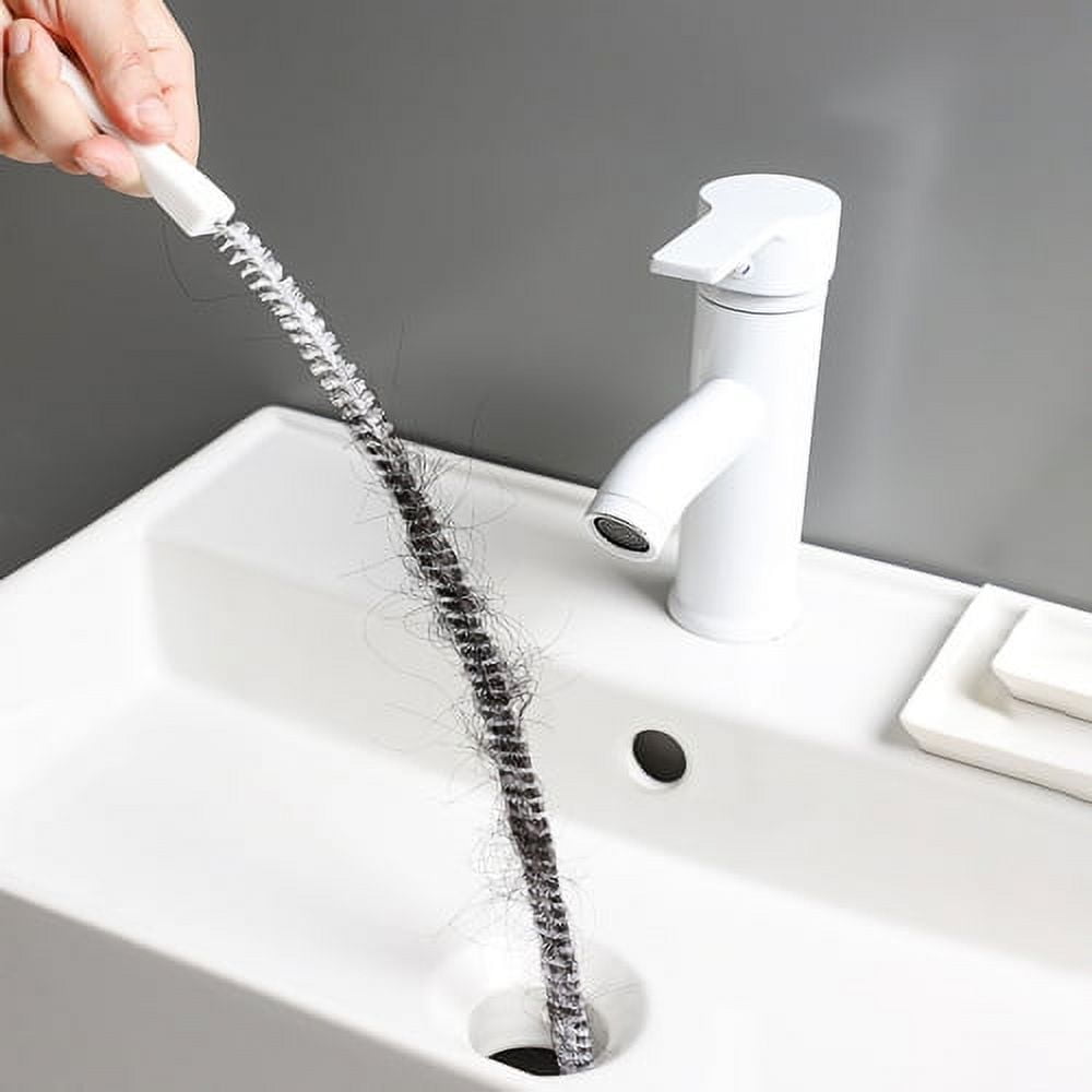 Commercial Heavy Duty Drain Cleaning Brush for 2 inch Drains with Splash  Guard™