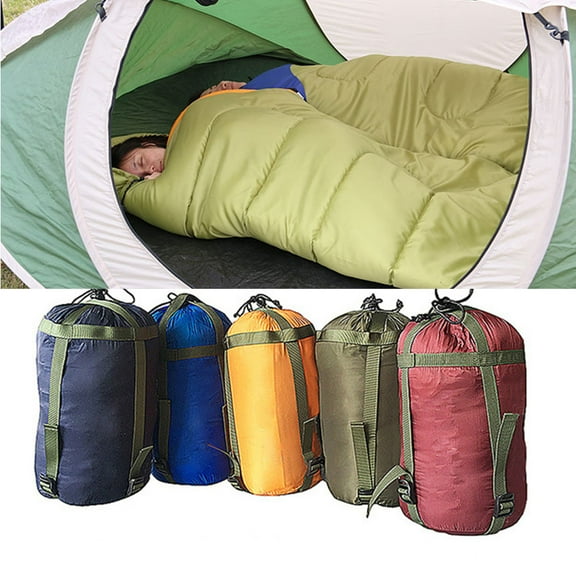 Zhaomeidaxi Sleeping Bag Compression Stuff Sack Military Water Resistant Compression Bag Lightweight Nylon Compression Sack for Travel, Camping, Hiking, Outdoor