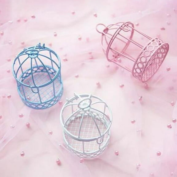 Zhaomeidaxi Small Iron Hanging Birdcage Lantern, Vintage Decorative Centerpieces of Wedding %26 Party Christmas Tealight Holder,Small Vintage Lantern Decorative Metal Holders for Hanging or Table Top