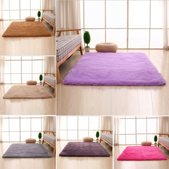 Zhaomeidaxi Soft Bedroom Area Rugs, Fluffy Fur Rug for Living Room Kids Room Nursery Room Mat, Shaggy Plush Carpet for Indoor Floor, Modern Home Decor