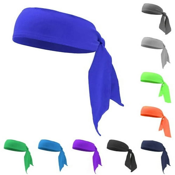 Zhaomeidaxi Sports Headband - Head Tie Tennis Tie Hairband - Sweatbands Headbands Wristbands Head Wrap - Ideal for Working Out,Tennis